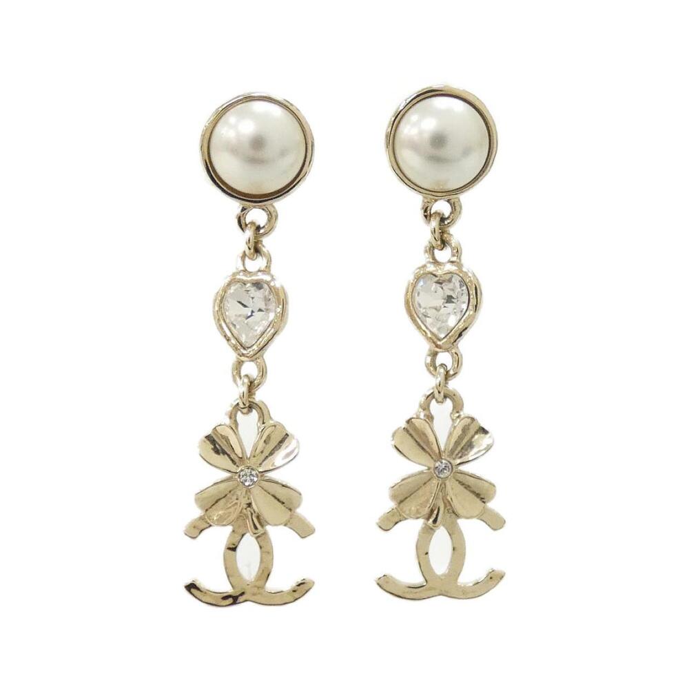 CHANEL Authentic White Earrings